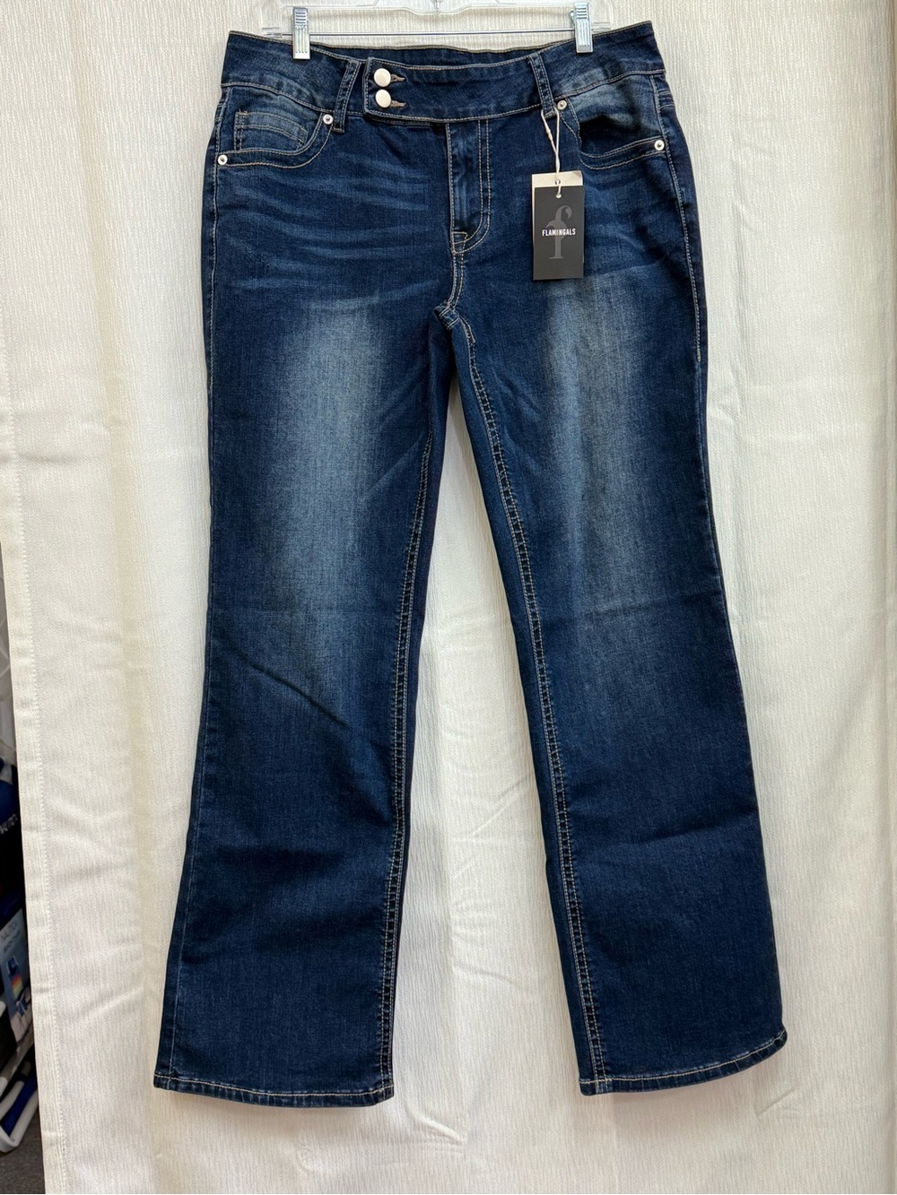 Flawless Dark Blue straight -Leg Jeans for Women